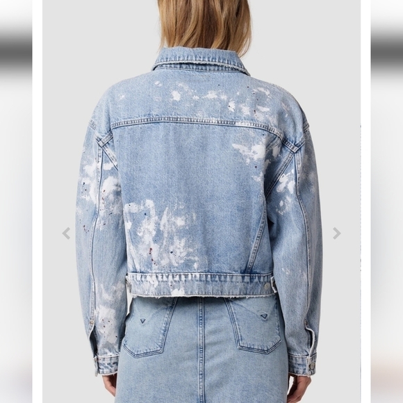 NWT Hudson Brea Swing Trucker Denim Jacket Size Large $275 - Picture 3 of 9